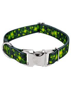 Premium Clovers In The Wind Dog Collar