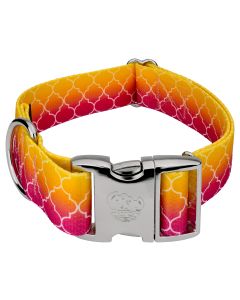 1 1/2 Inch Premium Fabulous Ombre Dog Collar