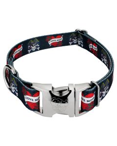 Premium I Love Mom Dog Collar