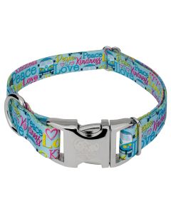 Premium Love and Peace Dog Collar