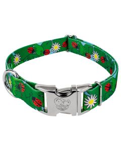 Premium Ladybug Picnic Dog Collar