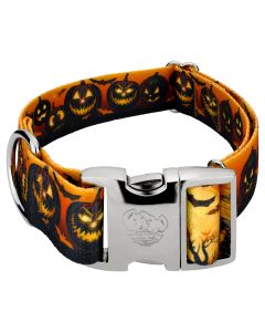 1 1/2 Inch Premium Midnight Fright Dog Collar