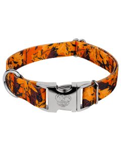 Premium Orange Sunset Camo Dog Collar