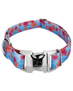 Premium Pink April Blossoms Dog Collar