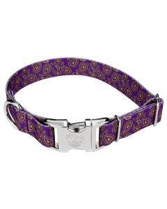 Premium Purple Paisley Dog Collar