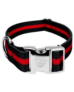 1 1/2 Inch Premium Thin Red Line Dog Collar