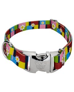 Premium Spring Daisies Dog Collar