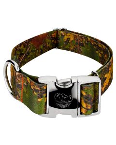 1 1/2 Inch Premium Southern Forest Camo Dog Collar