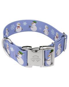 1 1/2 Inch Premium Snowman Dog Collar