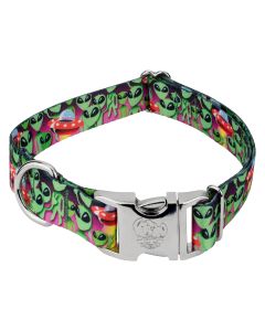 Premium Space Aliens Dog Collar