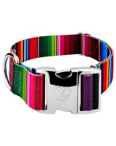 1 1/2 Inch Premium Serape Dog Collar