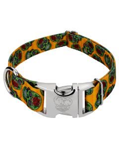 Premium Sugar Skulls Dog Collar