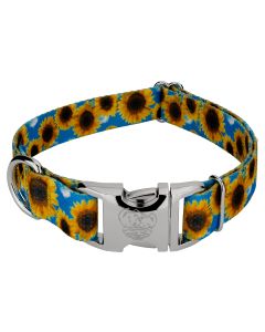 Premium Sunflowers Dog Collar