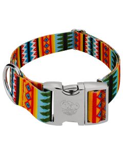  1 1/2 Inch Premium Summer Pines Dog Collar