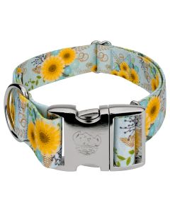 1 1/2 Inch Premium Sunny Days Dog Collar