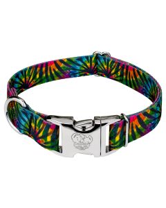 Premium Tie Dye Stripes Dog Collar