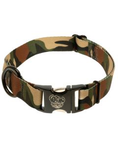 Premium Woodland Camo HD Dog Collar