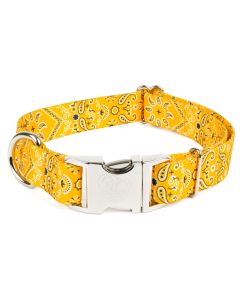 Premium Yellow Bandana Dog Collar