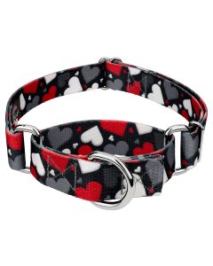 Be Mine Martingale Dog Collar