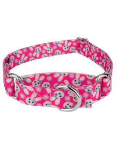 Spring Bunnies Martingale Dog Collar