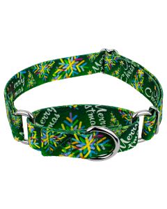 Christmas Cheer Martingale Dog Collar