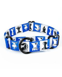 Chess Pieces Martingale Dog Collar