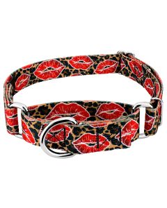 Cheetah Kisses Martingale Dog Collar Limited Edition