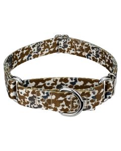 Cow Print Martingale Dog Collar