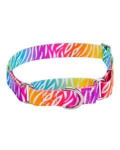 Fashion Zebra Martingale Dog Collar