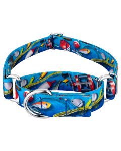 Gone Fishin' Martingale Dog Collar