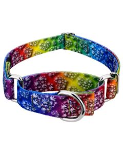 Groovy Ganja Martingale Dog Collar