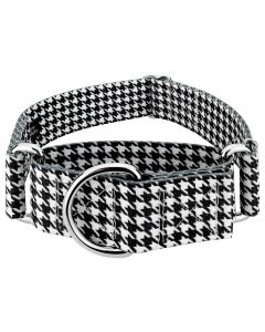 1 1/2 Inch Houndstooth Martingale Dog Collar