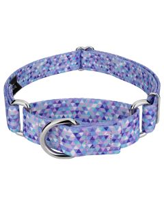 Mermaid Mosaic Martingale Dog Collar