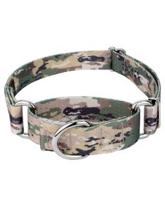 Mountain Viper Camo Martingale Dog Collar