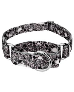 Phantom Skulls Martingale Dog Collar