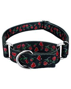 Roses for My Valentine Martingale Dog Collar Limited Edition