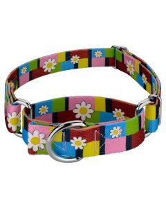 Martingale Dog Collar - Floral Collection with 8 Charming Designs