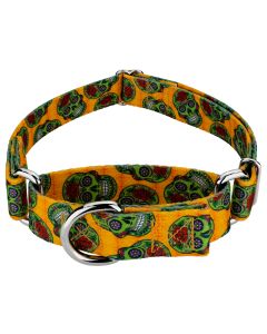 Sugar Skulls Martingale Dog Collar