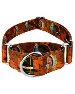 1 1/2 Inch Thanksgiving Tradition Martingale Dog Collar