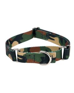 Woodland Camo Martingale Dog Collar