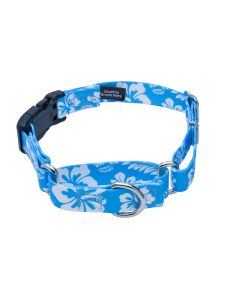 Blue Hawaiian Martingale with Deluxe Buckle