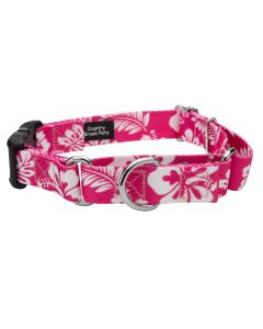 Pink Hawaiian Martingale with Deluxe Buckle