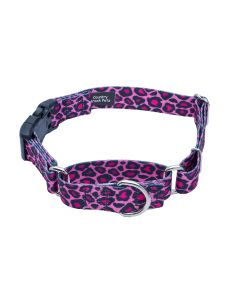 Pink Leopard Print Martingale with Deluxe Buckle