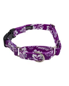 Purple Hawaiian Martingale with Deluxe Buckle