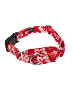 Red Hawaiian Martingale with Deluxe Buckle