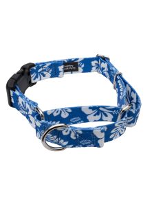 Royal Blue Hawaiian Martingale with Deluxe Buckle