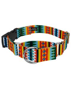 1 1/2 Inch Summer Pines Martingale with Deluxe Buckle