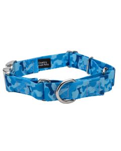 Blue Bone Camo Martingale with Premium Buckle