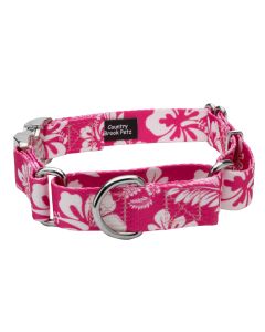 Pink Hawaiian Martingale with Premium Buckle