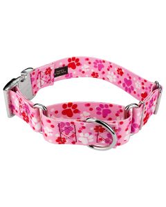 1 1/2 Inch Puppy Love Martingale with Premium Buckle Dog Collar